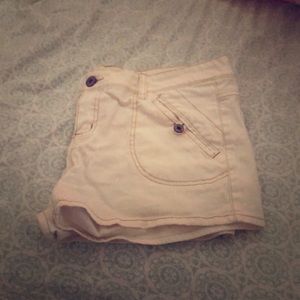 Bongo brand white jean shorts